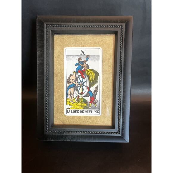 Music Box | Wind Up Splieluhr Fur Elise | VTG Swiss Tarot Wheel Of Fortune Card - Picture 1 of 6